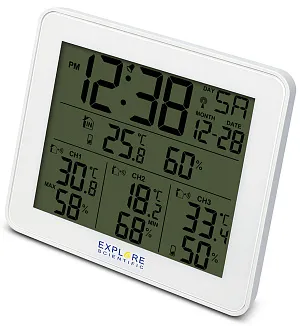 Метеостанция Explore Scientific с тремя датчиками, изображение 1