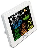 Метеостанция Explore Scientific с цветным экраном и тремя датчиками, белая