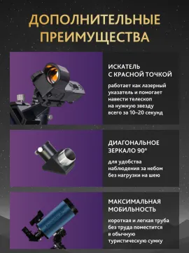 Телескоп Levenhuk New Skyline PRO MAK 102/1300 SQ1, изображение 8