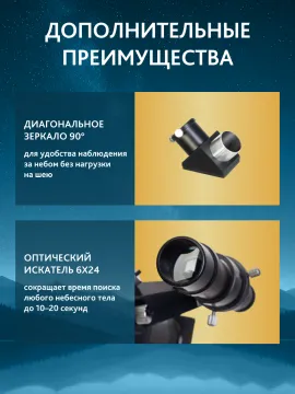 Телескоп Levenhuk New Skyline BASE 70/700 AZ2, изображение 19