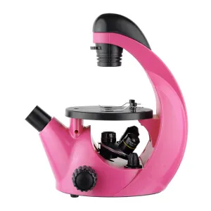 Микроскоп инвертированный Микромед «Эврика» 40–320х, фуксия, изображение 2