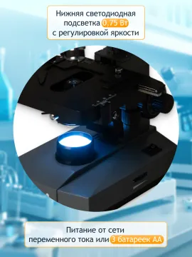 Микроскоп Levenhuk 320 PLUS, монокулярный, изображение 30