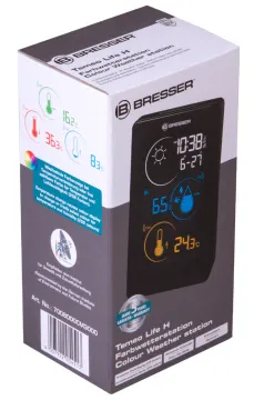 Метеостанция Bresser Temeo Life H с цветным дисплеем, черная, изображение 10