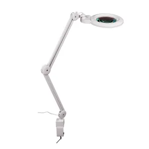 Лупа-лампа на струбцине Veber LED Bi-color, со сменными линзами и подсветкой (8608D), изображение 2
