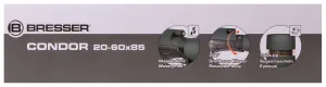 Зрительная труба Bresser Condor 20–60x85, прямая, изображение 6