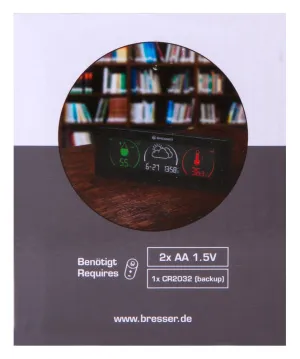 Метеостанция Bresser Temeo Life с цветным дисплеем, черная, изображение 13