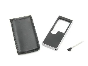 Лупа карманная Veber 3x/8x, 38x31 мм, с подсветкой (7007), изображение 4