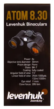 Бинокль Levenhuk Atom 8x30, изображение 16