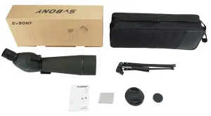 Зрительная труба SVBONY SV411 20–60x80 WP со штативом, изображение 6